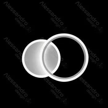 Lustra LED cu telecomanda LUCY 40W, 2 Cercuri, lumina Rece/Calda/Neutra, Dimabila, Alb