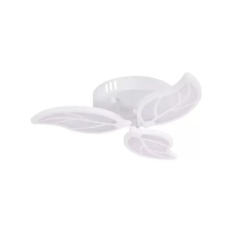 Lustra LED cu telecomanda LAURICE 33W, 3 Petale, lumina Rece/Calda/Neutra, Dimabila, Alb