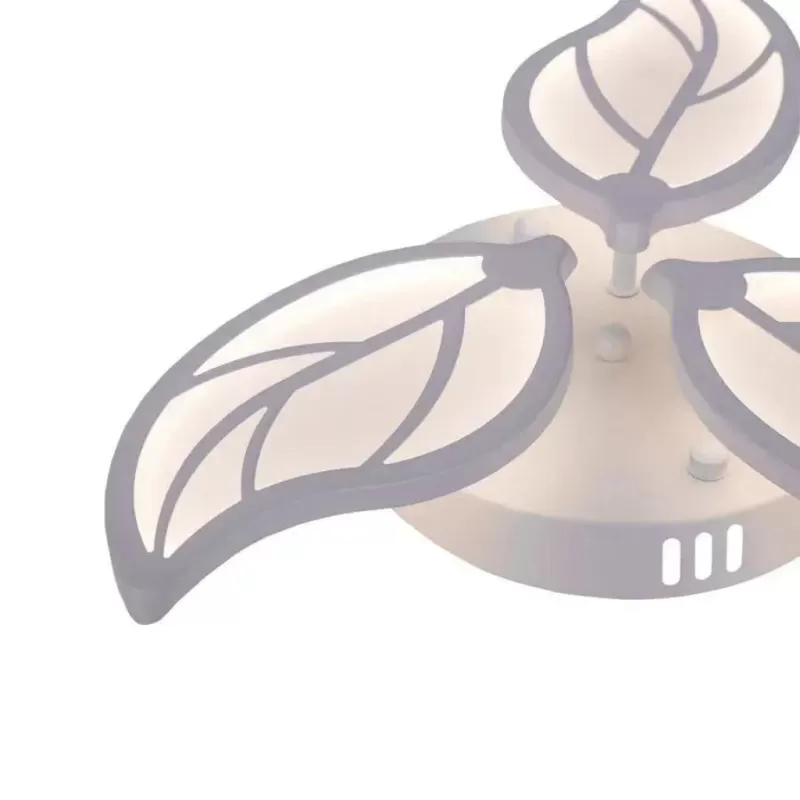 Lustra LED cu telecomanda LAURICE 33W, 3 Petale, lumina Rece/Calda/Neutra, Dimabila, Alb