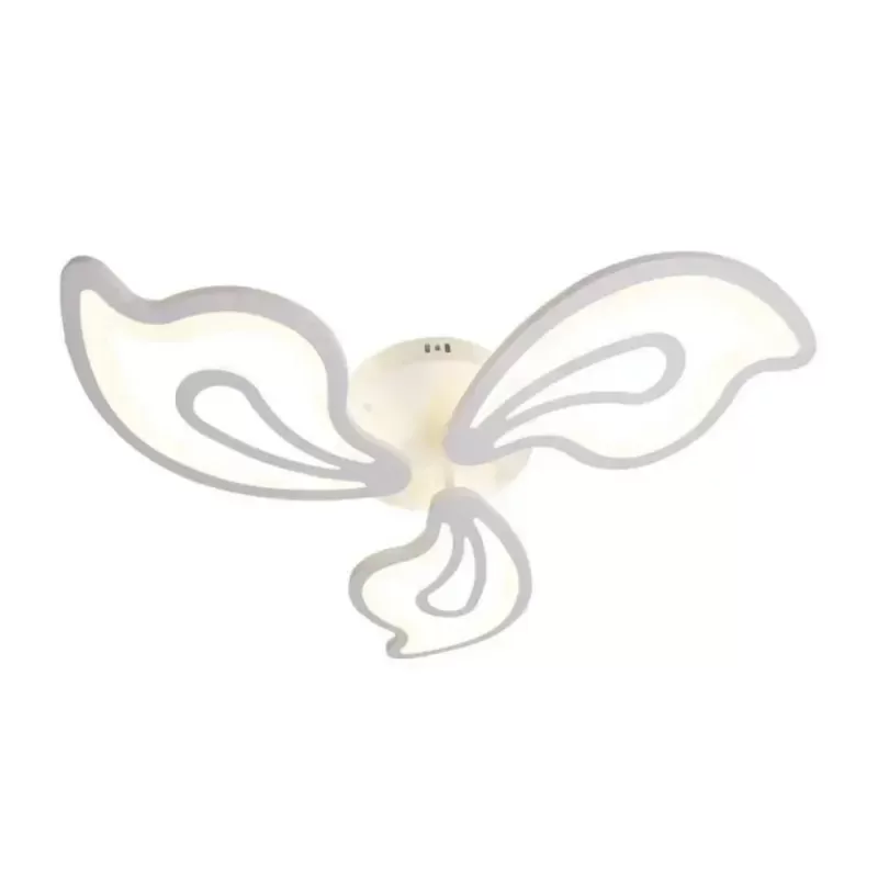 Lustra LED cu telecomanda GLORIOSA 68W, 3 Petale, lumina Rece/Calda/Neutra, Dimabila, Alb