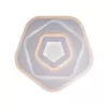 Lustra LED cu telecomanda PENTAGON 59W, lumina Rece/Calda/Neutra, Alb