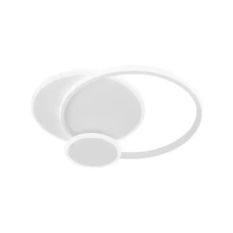 Lustra LED cu telecomanda SILVIAN, 58W, 3 Cercuri, lumina Rece/Calda/Neutra, Dimabila, Alb