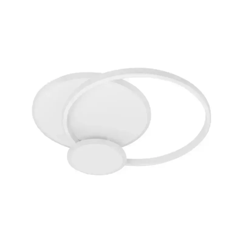 Lustra LED cu telecomanda SILVIAN, 58W, 3 Cercuri, lumina Rece/Calda/Neutra, Dimabila, Alb