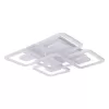 Lustra LED cu telecomanda FELIX 107W, 5 Patrate, lumina Rece/Calda/Neutra, Dimabila, Alb