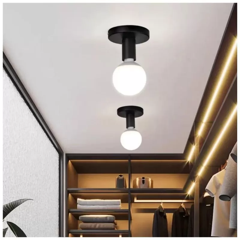 Lustra Niko, 1 x E27, Negru