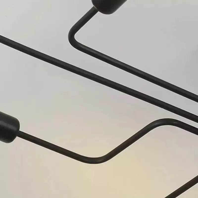 Lustra MODERNIST Hexa 6, 6x E27, Negru, Design Modern