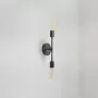 Lustra Sindi, 2 x E27, Metal, Negru