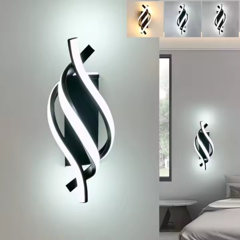 Aplica LED Reid 45W, Lumina Rece/Calda/Neutra, Negru