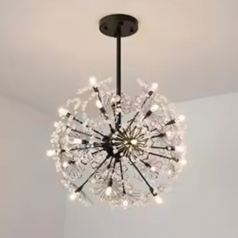 Candelabru Cristal PETERHOF Eleganza, 18x G4, Diametru 49cm, 18XG4, Negru