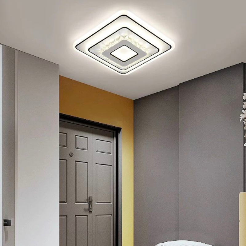 Lustra LED cu cristal ARABELA 35W, lumina Rece/Calda/Neutra, Alb