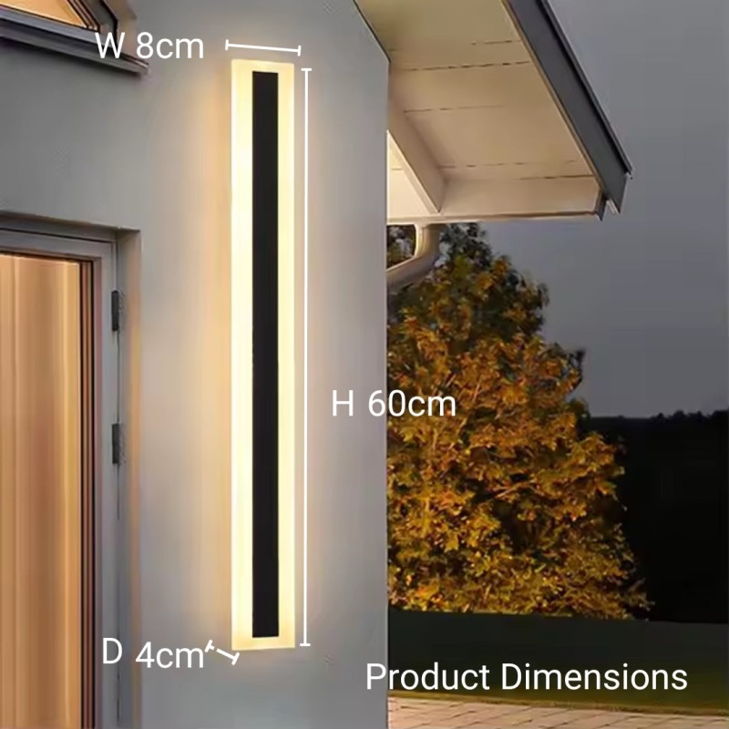 Aplica LED Exterior Mack, 8W, Negru