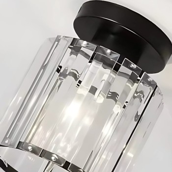 Lustra Georgiana 1x E27 Negru