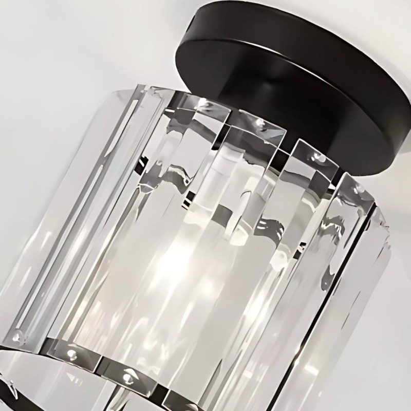 Lustra Georgiana 1x E27 Negru