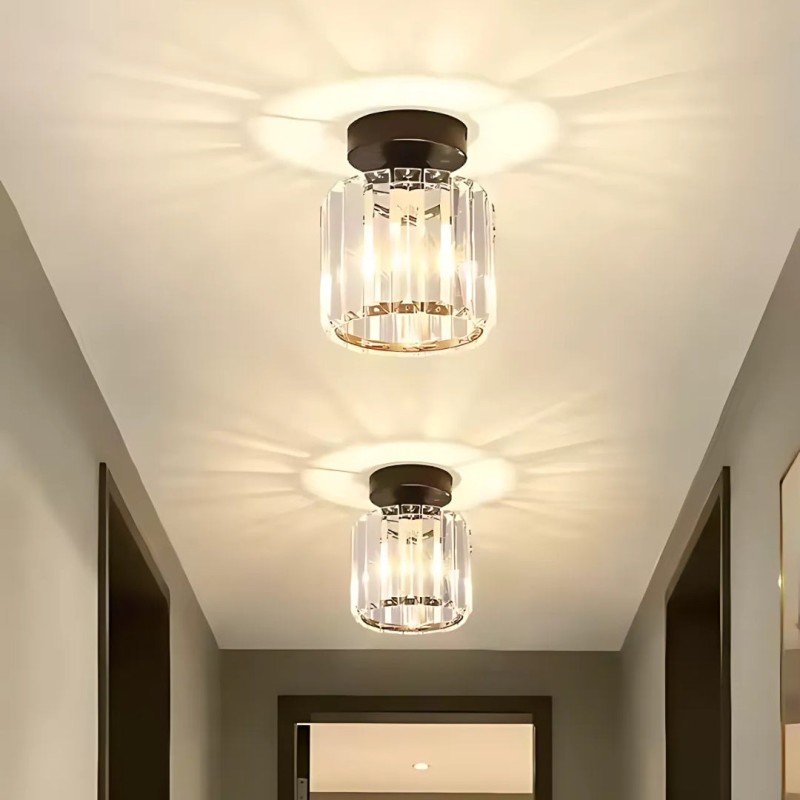 Lustra Georgiana 1x E27 Negru