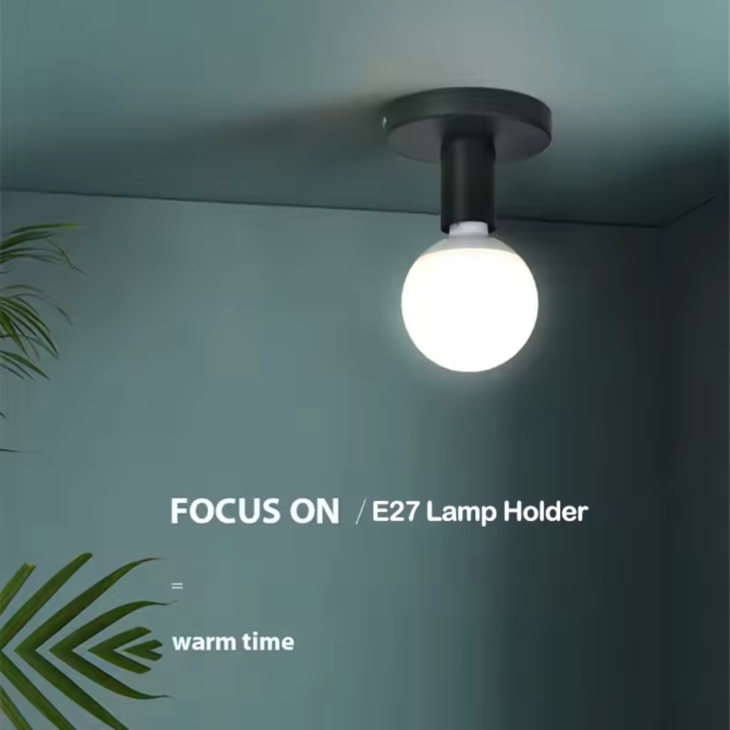 Lustra Niko, 1 x E27, Negru