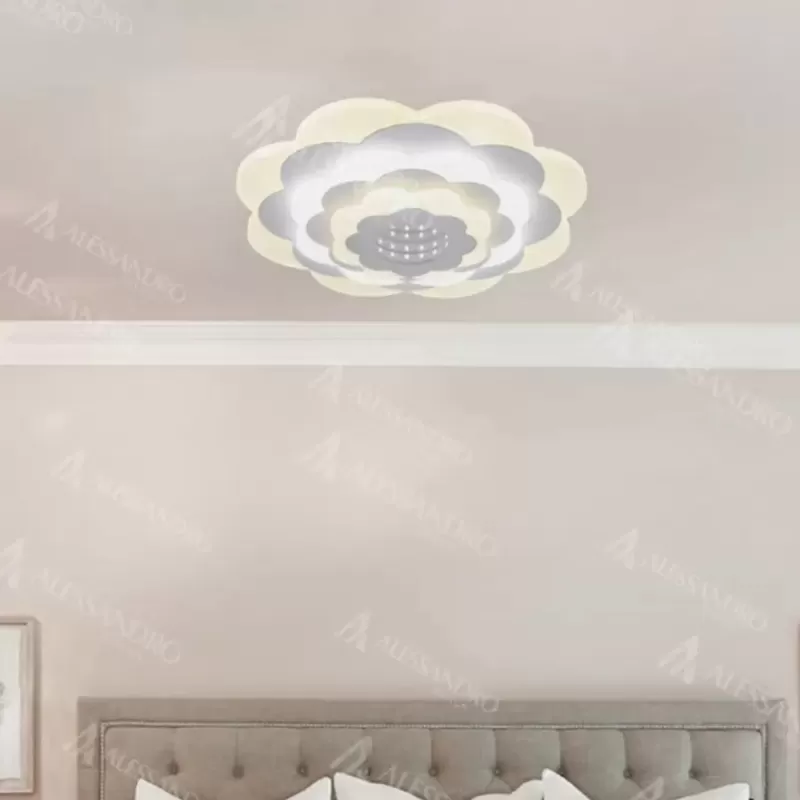 Lustra LED NEXA 3D, 36W, Diametru 24cm, lumina Rece/Calda/Neutra, Alb