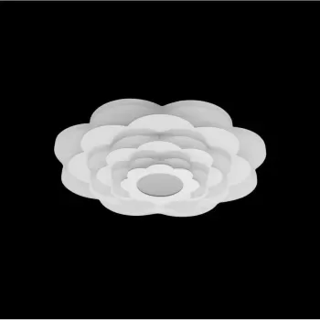 Lustra LED NEXA 3D, 36W, Diametru 24cm, lumina Rece/Calda/Neutra, Alb