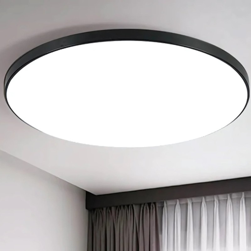 Plafoniera LED SOLIS 37cm 32W Lumina Neutra Negru