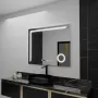 Oglinda LED Rectangulara, 100x80cm, Precision MotionGlow Marcello, Sistem Dezaburire, Ceas & Termometru, Lupa Cosmetica, Dimabila