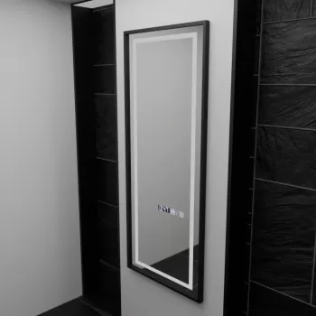 Oglinda LED Rectangula, 60x150cm, Bianca Senzor Radar Marcello, Sistem Dezaburire, Ceas & Termometru, Dimabila, Dressing Couture