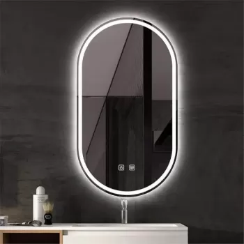 Oglinda LED Ovala 50x80, Velara Touch, Sistem Dezaburire, Dimabila