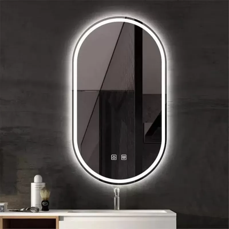 Oglinda LED Ovala 50x80, Velara Touch, Sistem Dezaburire, Dimabila