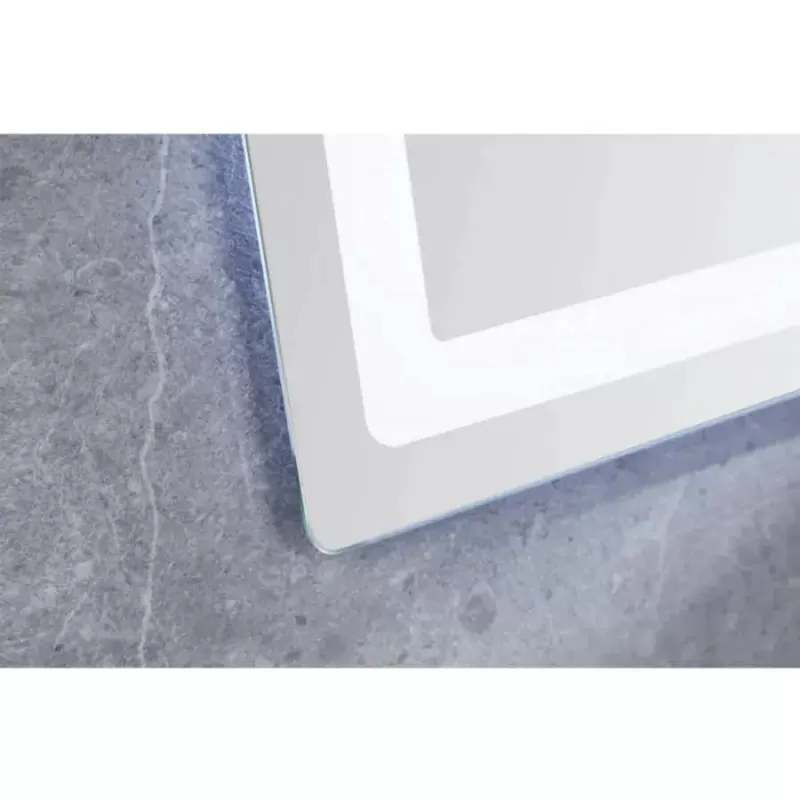 Oglinda LED Rectangulara 60x80cm Touch cu Sistem Dezaburire Termometru si Ceas