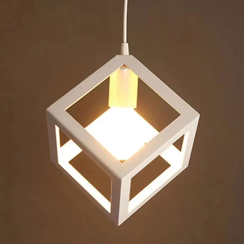 Lustra Forma Cub, STRUKTUR Cluster, 3xE27, Alb, Metal