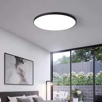 Plafoniera LED SOLIS 37cm 32W Lumina Neutra Negru