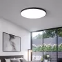 Plafoniera LED SOLIS 37cm 32W Lumina Neutra Negru