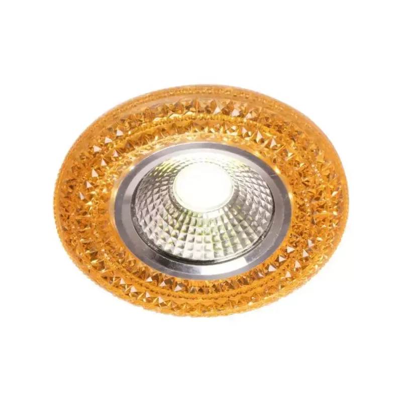 Spot LED Incastrabil, 3W, Sticla, Auriu