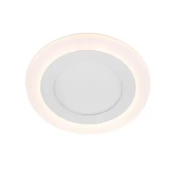 Spot LED Rotund, 9W, 3000K/6500K, Trei Functii, Incastrat, Alb