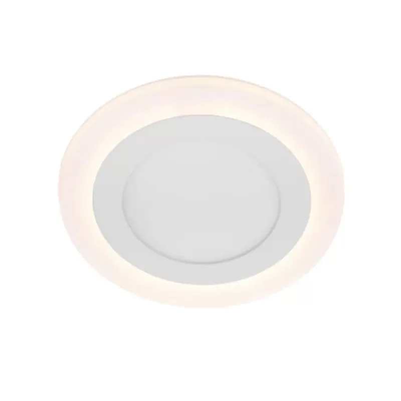 Spot LED Rotund, 9W, 3000K/6500K, Trei Functii, Incastrat, Alb