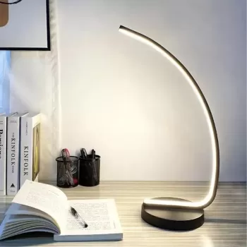 Veioza LED Nemesis, 10W, Lumina Rece/Calda/Neutra, Metal si Acril, Negru