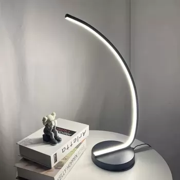 Veioza LED Nemesis, 10W, Lumina Rece/Calda/Neutra, Metal si Acril, Negru