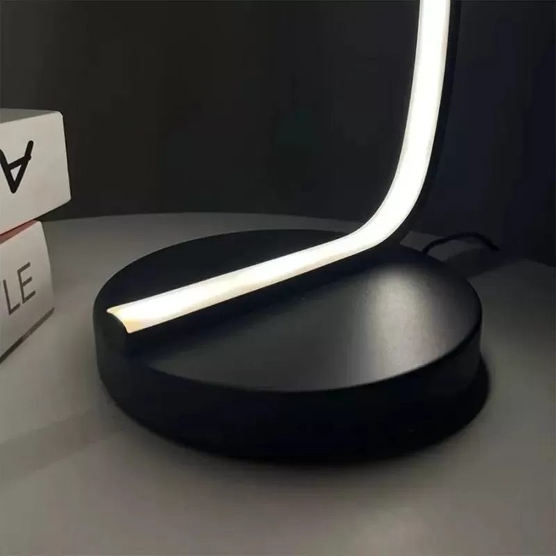 Veioza LED Nemesis, 10W, Lumina Rece/Calda/Neutra, Metal si Acril, Negru