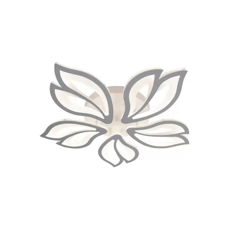 Lustra LED cu telecomanda LILY 75W, 5 Elemente, lumina Rece/Calda/Neutra, Dimabila, Alb