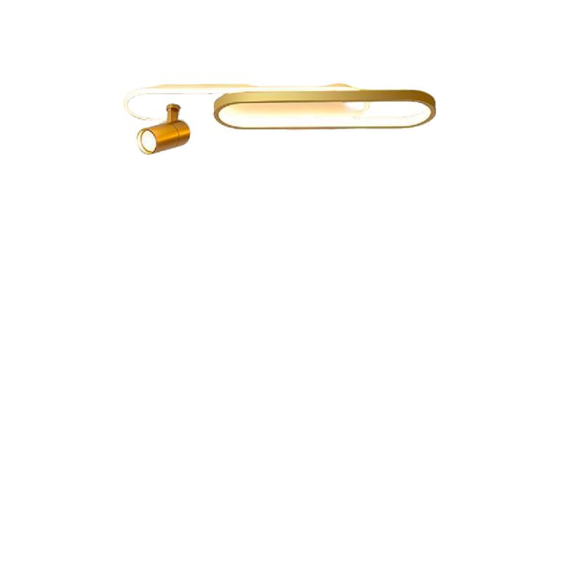 Lustra LED cu Proiector Reglabil FISSO Camilla, 24W, lumina Rece/Calda/Neutra, Auriu Lucios