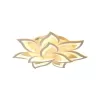 Lustra LED cu telecomanda LOTUS 110W, 9 Petale, lumina Rece/Calda/Neutra, Dimabila, Alb