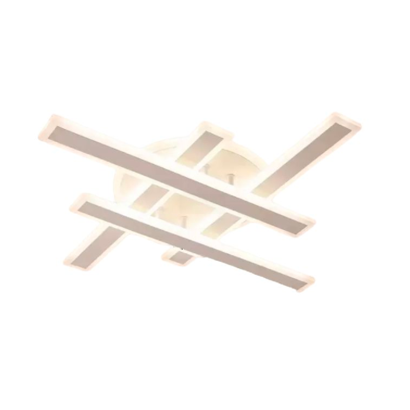 Lustra LED cu telecomanda SHAWN 85W, Liniara, lumina Rece/Calda/Neutra, Dimabila, Alb