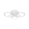 Lustra LED cu telecomanda BETTY 82W, 6 Cercuri, lumina Rece/Calda/Neutra, Dimabila, Alb
