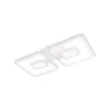 Lustra LED cu telecomanda FELIX 57W, 2 Patrate, lumina Rece/Calda/Neutra, Dimabila, Alb