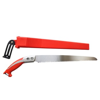 Fierastrau gradina, aluminiu, maner rosu, cu teaca, 350mm ShunKun Premium MX989