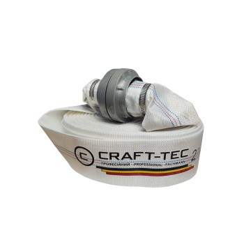 Furtun pompier 2'' 20M 8 BARI, ALB, CU CUPLE, ambalat la cutie, Aqua-Craft MX1216