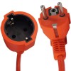 Prelungitor electric, PORTOCALIU, 10M tip cupla + fisa, 3 x 1.5 mm, IP44, max 2000W MX1642