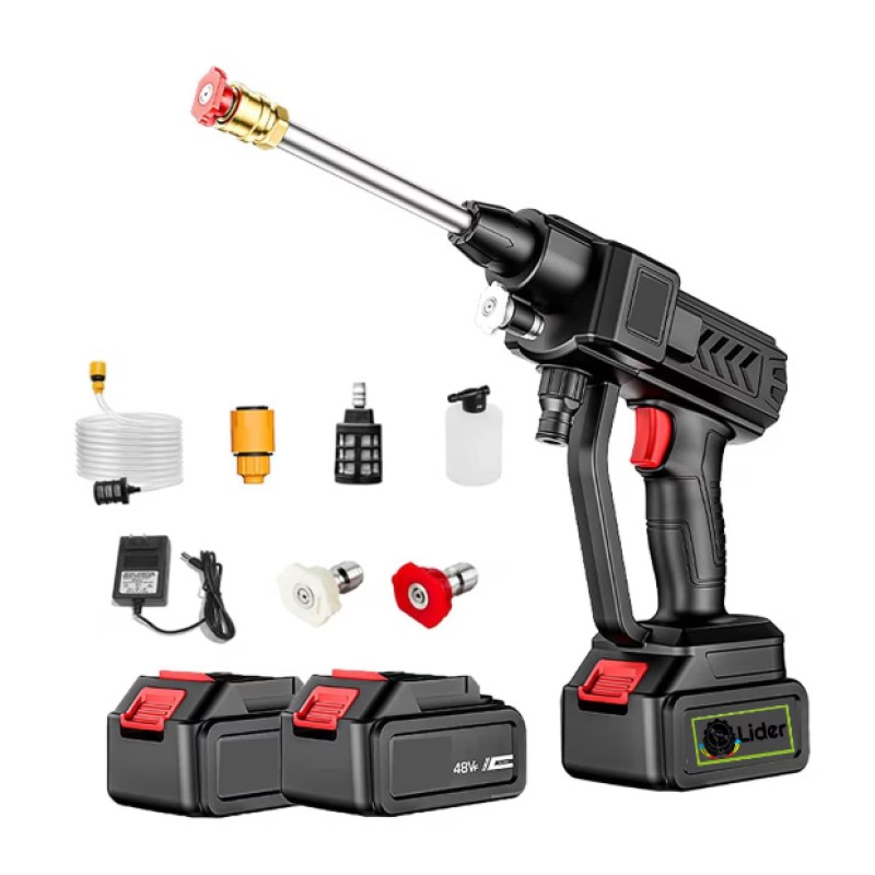 Aparat de spalat cu presiune, 2 baterii 48V, portabil Lider MX868