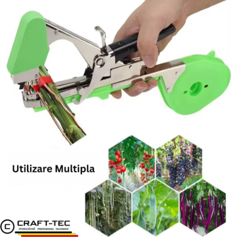 Aparat manual de legat vita de vie, legume, pomi, verde Craft-tec MX516