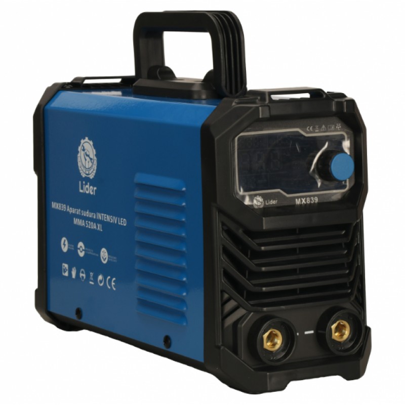 Aparat sudura LIDER INTENSIV LED MMA 520A XL, cablu 3 m, MX839