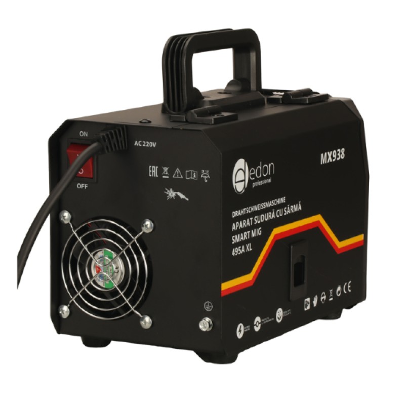 Aparat sudura SARMA EDON SMART MIG 495A XL, tehnologie FCAW, cablu 2M MX938