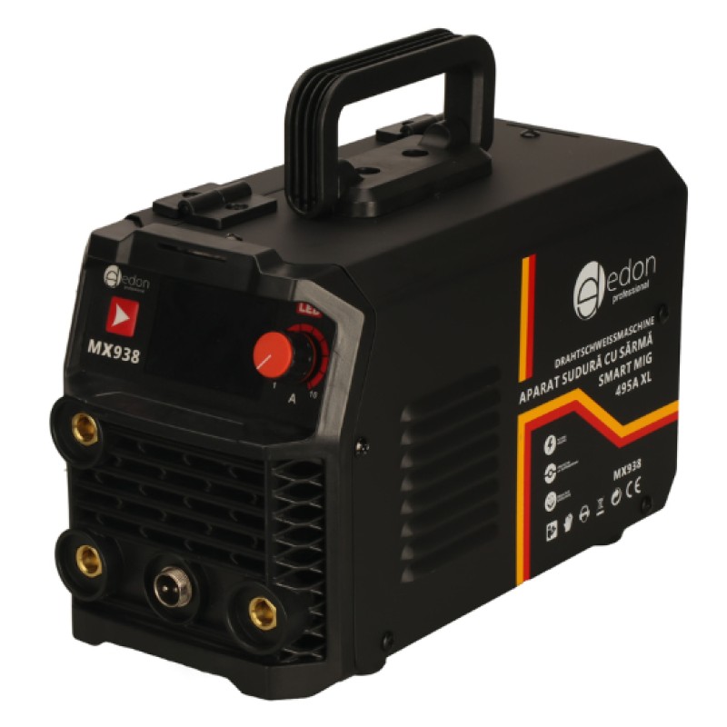Aparat sudura SARMA EDON SMART MIG 495A XL, tehnologie FCAW, cablu 2M MX938